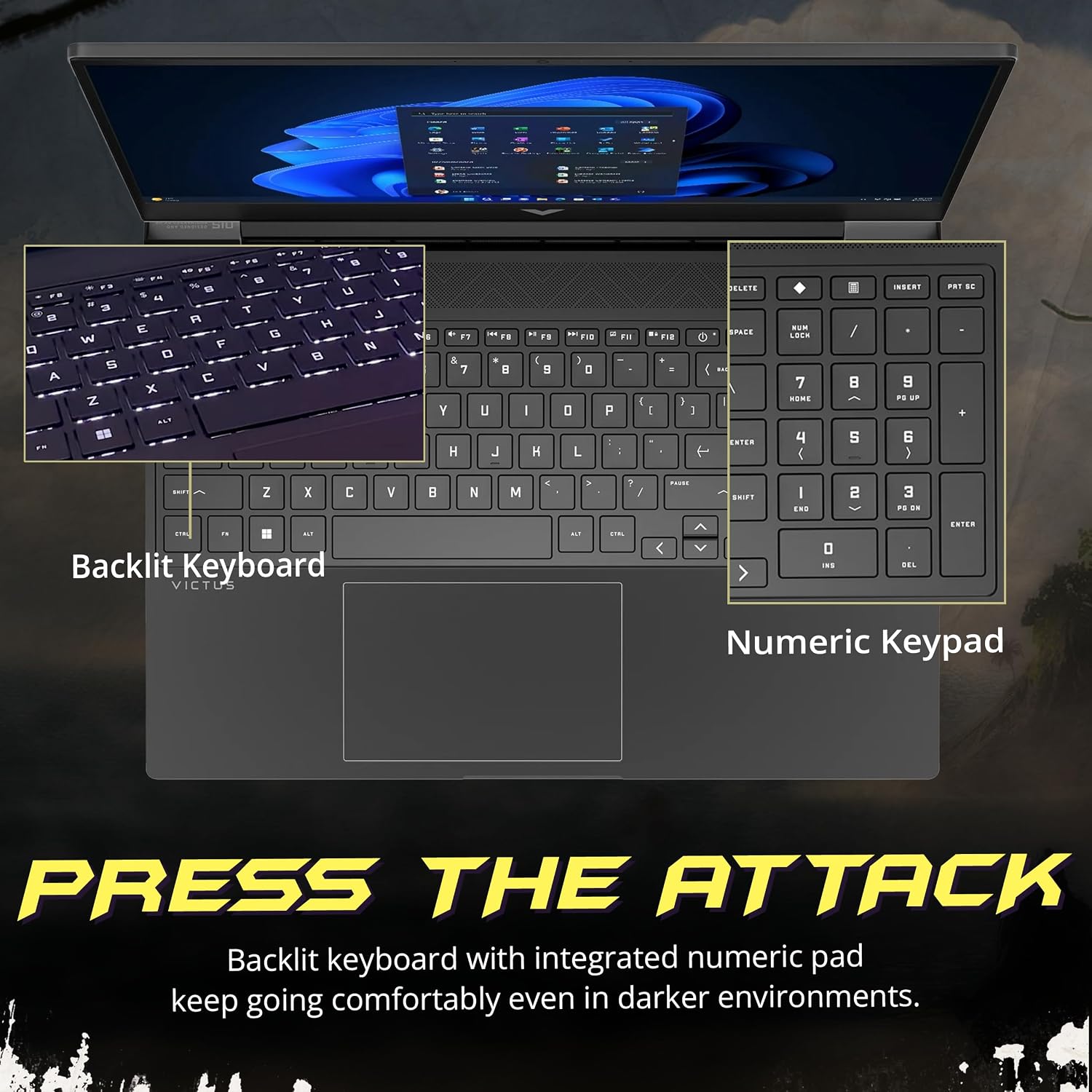 HP Victus 15.6' 144Hz FHD Gaming Laptop, Intel i5-13420H, 64GB RAM, 4TB PCIe SSD, GeForce RTX 4050, WiFi 6, Backlit Keyboard, Windows 11 Pro, Mica Silver, 1TB Docking Station Set