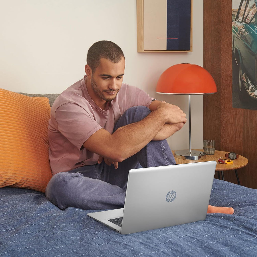 HP 17 inch Laptop, Microsoft Office Lifetime License & Windows 11 Pro, 17.3' FHD Display, AMD Ryzen 5 7430U, 16 GB RAM, 512 GB SSD, AMD Radeon Graphics, Anti-Glare,Wi-Fi 6, w/Accessories