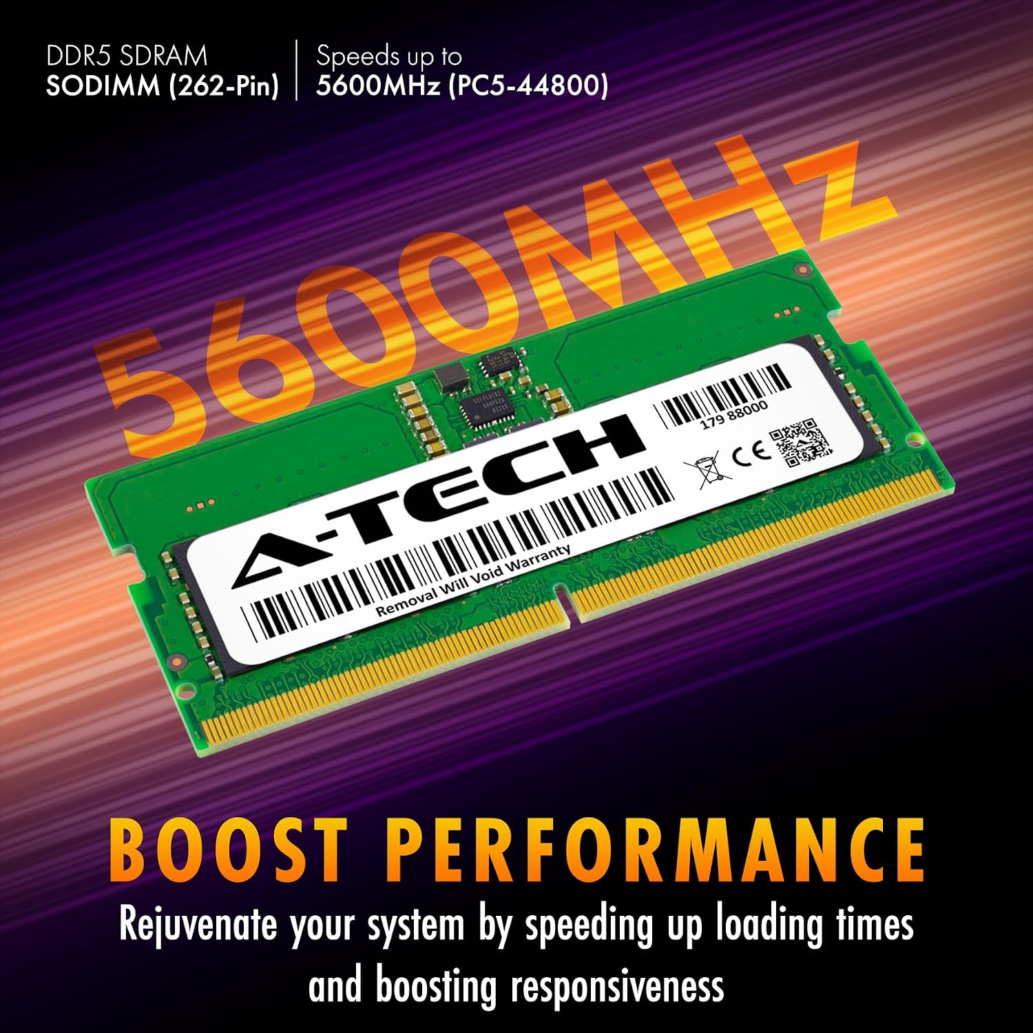 A-Tech 8GB RAM for ASUS ROG Strix G18 (2025) G815, G815LW, G815LR, G815LP, G815JPR Gaming Laptop | DDR5 5600MHz PC5-44800 SODIMM 1.1V 262-Pin Non-ECC SO-DIMM Memory Upgrade
