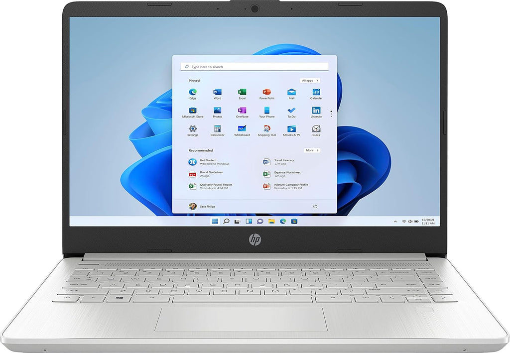 HP - 14' Laptop - AMD Ryzen 3-8GB Memory - 128GB SSD - Natural Silver - Model 14-fq0033dx