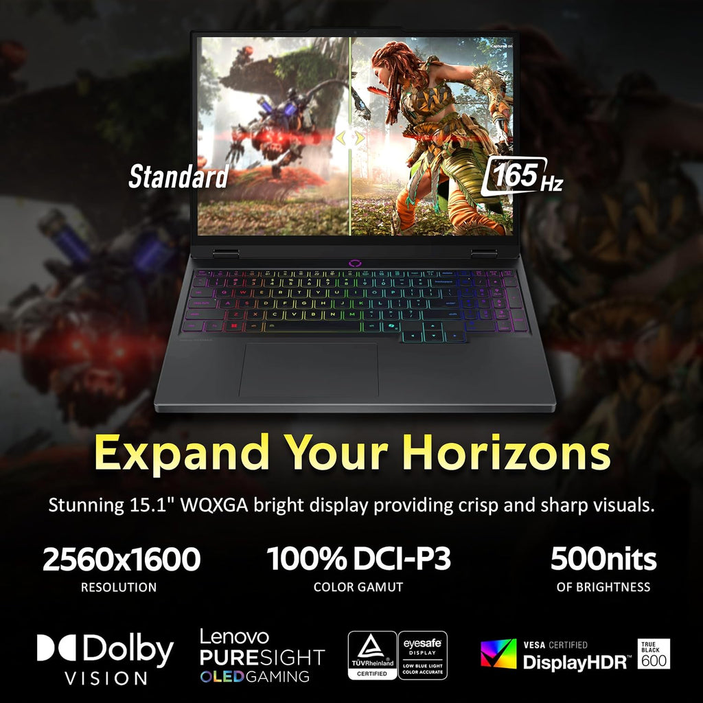 Lenovo Legion 5 15.1' WQXGA 165Hz Gaming Laptop, Intel i7-14700HX, GeForce RTX 5060 8GB GDDR7, 32GB DDR5, 1TB SSD, Backlit Keyboard, 5.0MP Camera, Wi-Fi 7, Win 11 Pro, Black, 512GB Docking Station Set