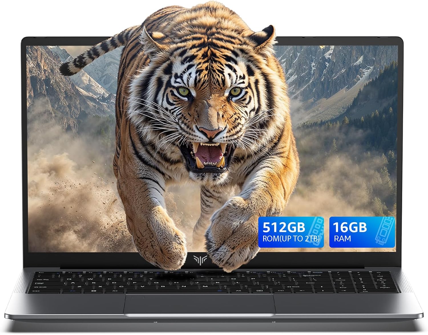 KAIGERR 2025 Laptop, Laptop Computer with Quad-Core Processor(Up to 3.6GHz), 16GB DDR4 512GB SSD, 15.6' IPS 1080P, Metal Shell, USB3.2