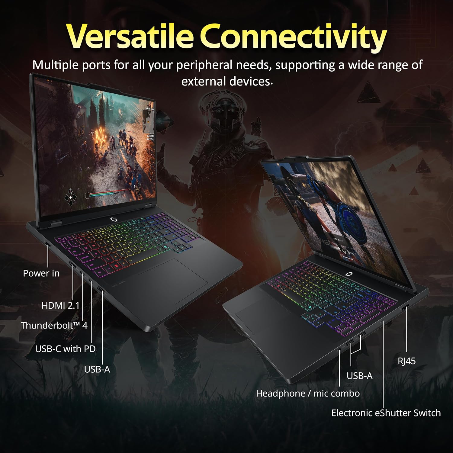 Lenovo Legion Pro 5 16' WQXGA 240Hz Gaming Laptop, Intel i7-14650HX, GeForce RTX 5060, 64GB DDR5, 3TB Storage(2TB SSD+1TB Docking Station), 24-Zone RGB Backlit Keyboard, Wi-Fi 7, Win 11 Pro, Black