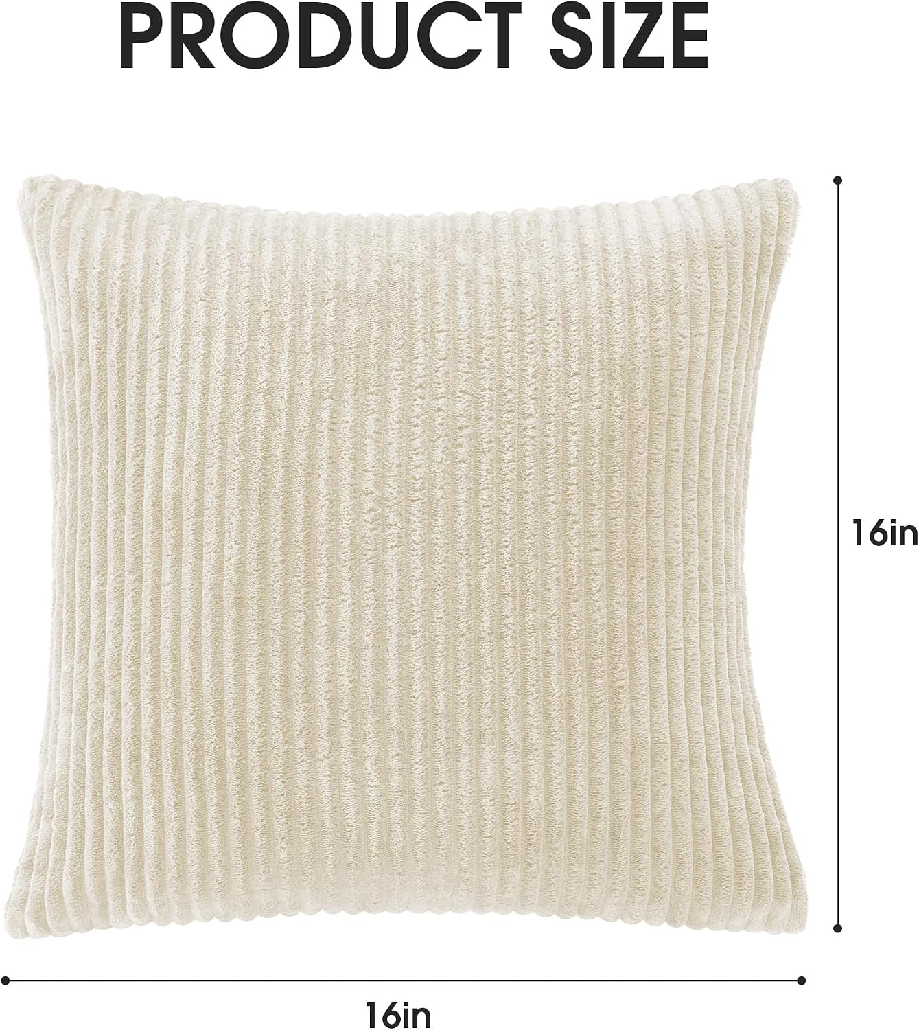 KINGYES Small Pillows Set of 2 for Sofa, Cloud Couch Small Cushions for Indoor Furniture, Beige
