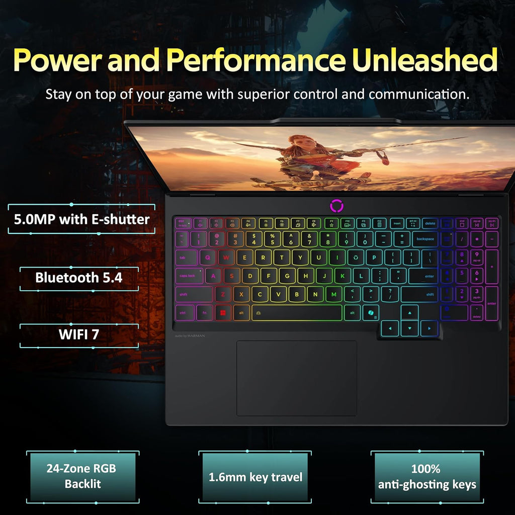 Lenovo Legion 5 15.1' WQXGA 165Hz Gaming Laptop, Intel i7-14700HX, GeForce RTX 5060 8GB GDDR7, 32GB DDR5, 1TB SSD, Backlit Keyboard, 5.0MP Camera, Wi-Fi 7, Win 11 Pro, Black, 512GB Docking Station Set