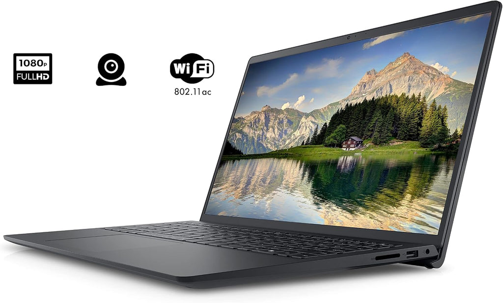 DELL 2022 Inspiron 3510 15.6' FHD Laptop, Intel Core i3-1115G4 Processor, 8GB RAM, 256GB PCIe SSD, Webcam, Bluetooth, HDMI, Wi-Fi, Windows 11 Home, Black