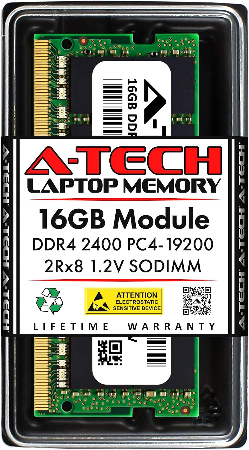 A-Tech 16GB RAM for Acer Nitro 5 Gaming Laptop | DDR4 2400MHz SODIMM PC4-19200 (PC4-2400T) Memory Upgrade Module