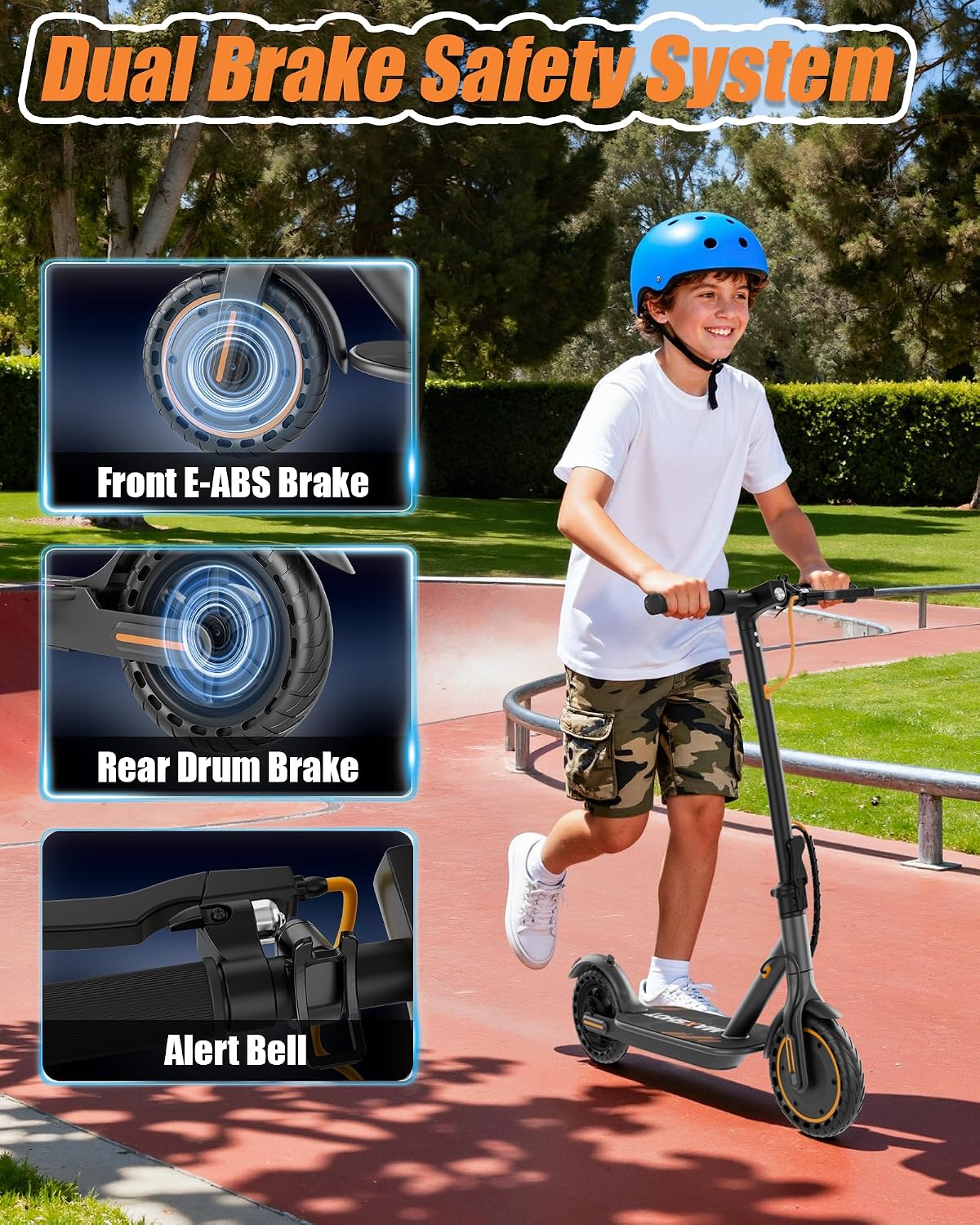MAXSHOT Electric Scooter Adults & Big Kids, Top Speed 9/16/19MPH, 10/12/16/19Miles Range, 6.5'/8.5' Tires Folding Escooter, APP Control
