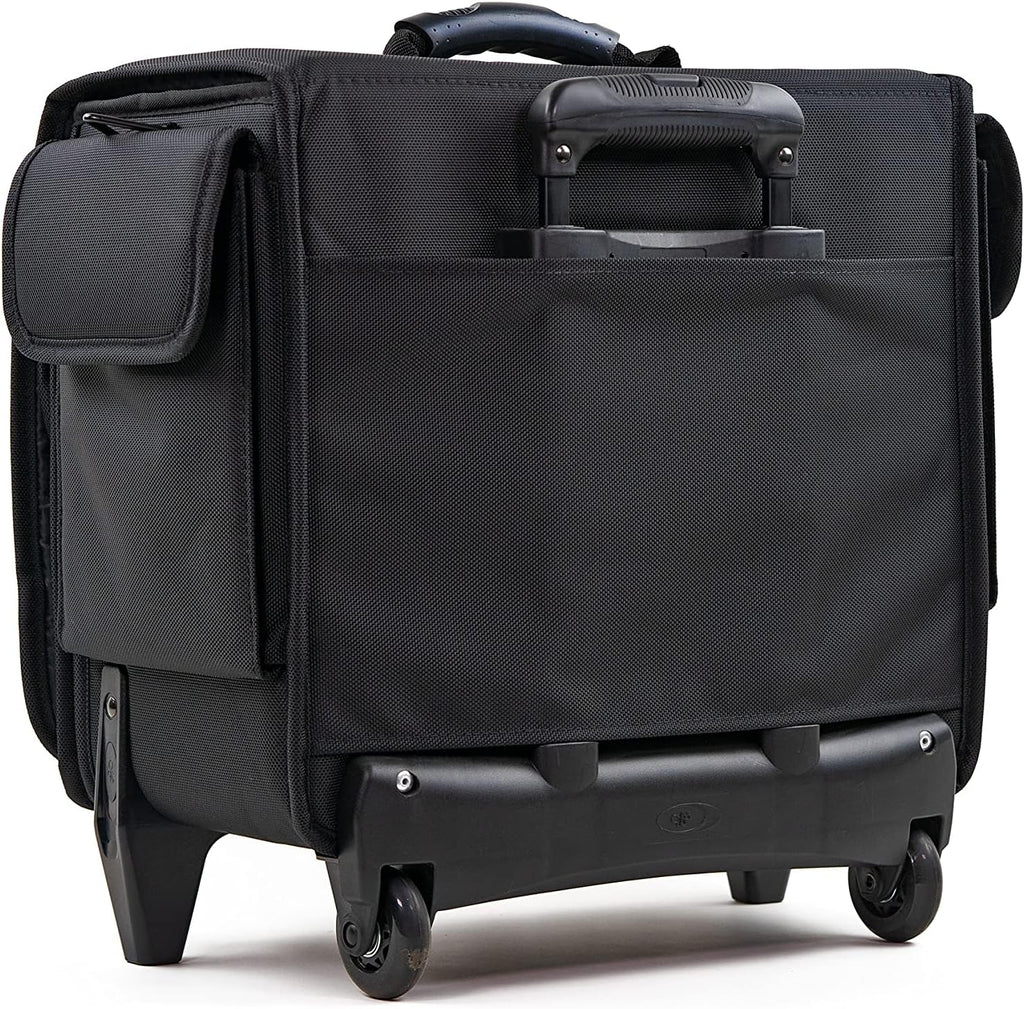 MCY MXLT-RB3 Laptop Storage Roller Bag Up To 3 Laptops for Schools Office Gaming Laptops - Black, 16x16x9 inches