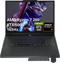Lenovo Legion 5 15.1' WQXGA 165Hz Gaming Laptop, AMD Ryzen 7 260, NVIDIA GeForce RTX 5060 GDDR7, 16GB DDR5, 512GB SSD, 24-Zone RGB Backlit Keyboard, Wi-Fi 7, Win 11, Black, 1TB Docking Station Set