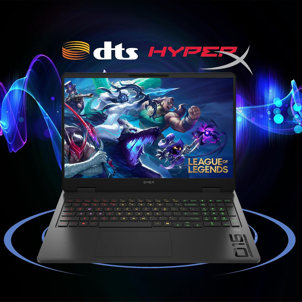 HP Omen 16 Gaming AI Laptop 16' WQXGA 240Hz (500nits 100% sRGB) AMD 10-core Ryzen AI 9 365 (Up to 50 Tops) 32GB RAM 1TB SSD GeForce RTX 5070 GDDR7 DLSS4 (Up to 798 Tops) RGB Backlit Win11Pro ICP Hub