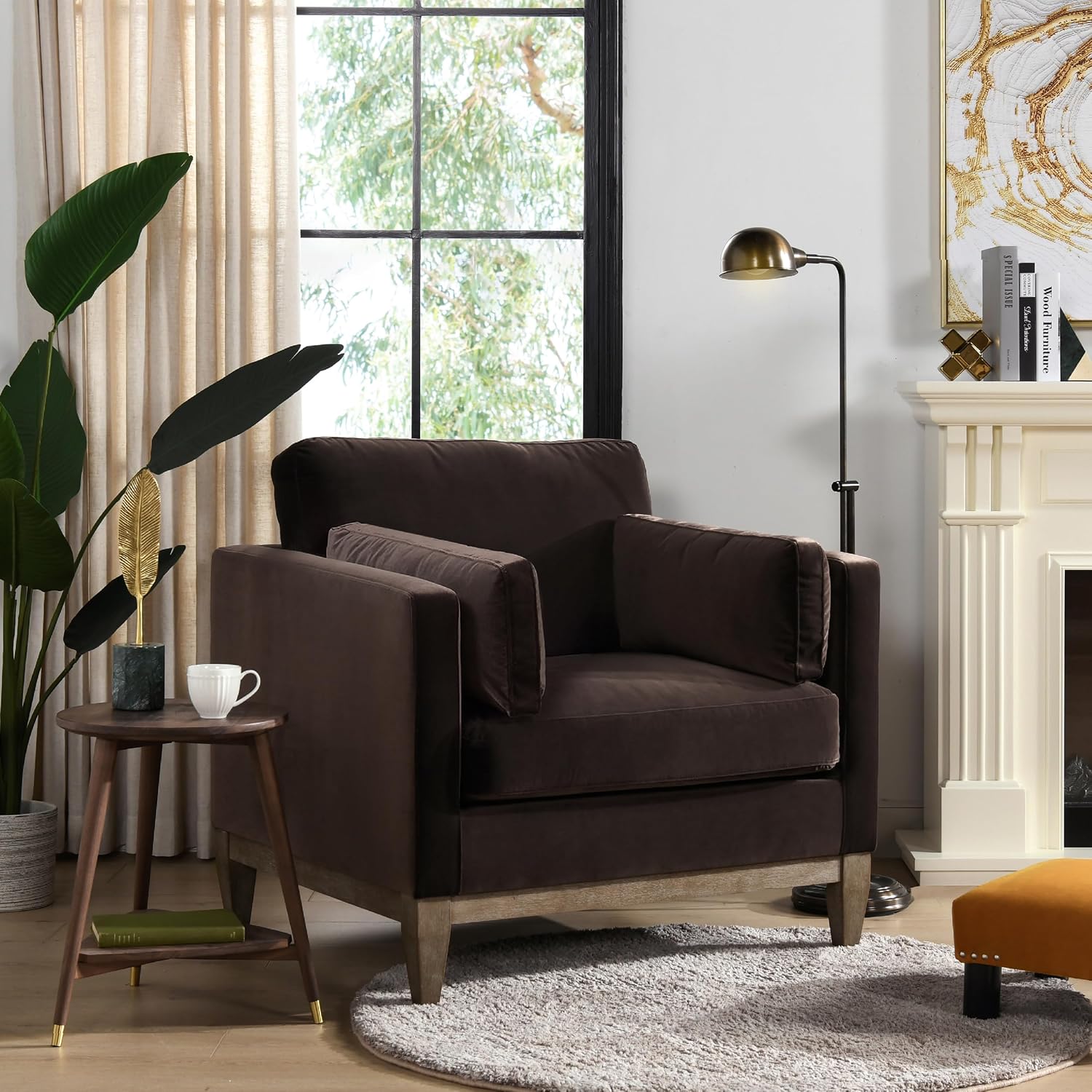 Jennifer Taylor Home Knox Modern Upholstered Comfortable Living Room Chair