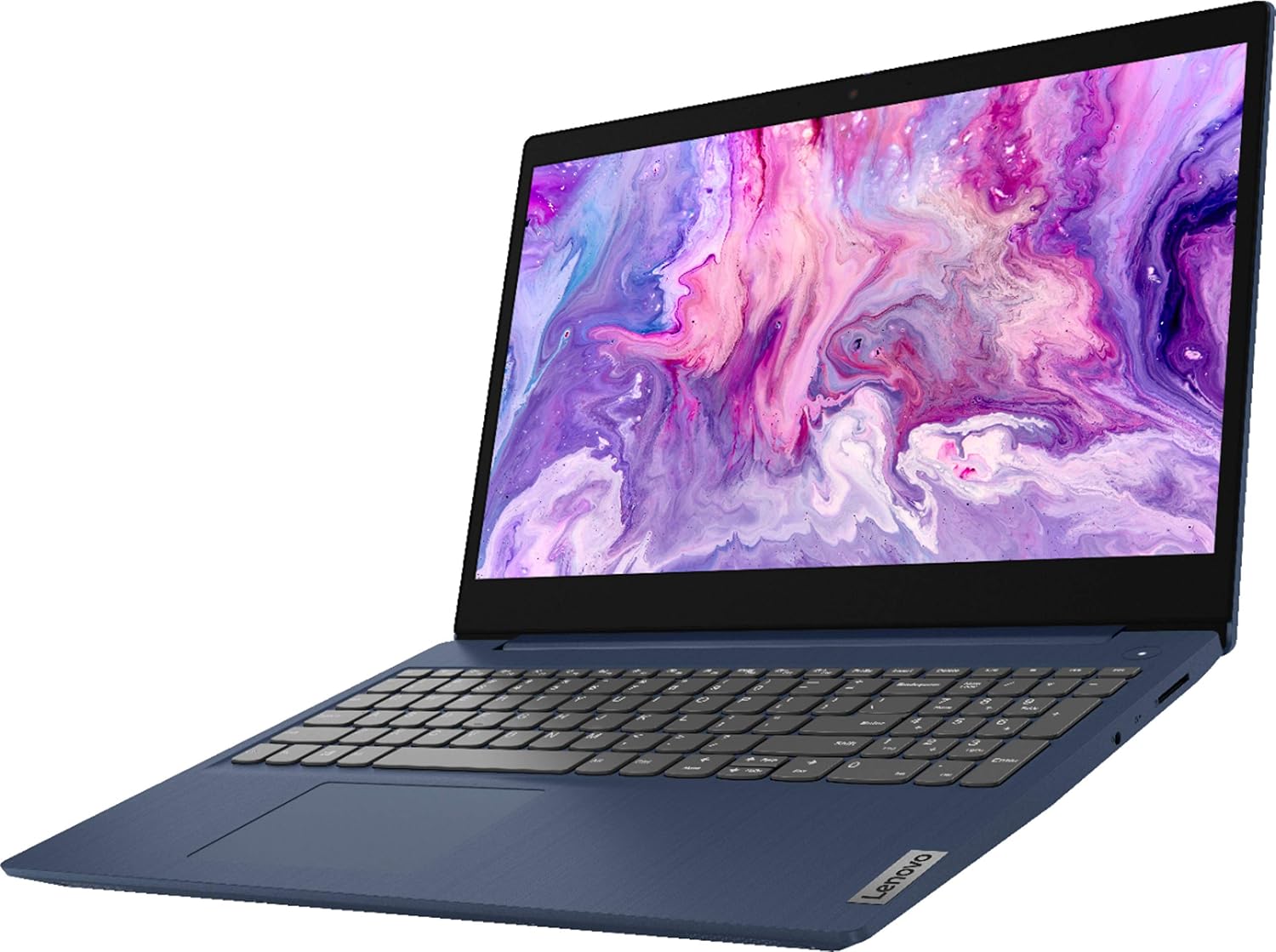 Lenovo IdeaPad 3 15.6' HD (1366x768) Touchscreen Laptop, Intel Core i5-10210U, 1.6GHz, 8GB RAM, 512GB SSD, Windows 10 Home, Abyss Blue