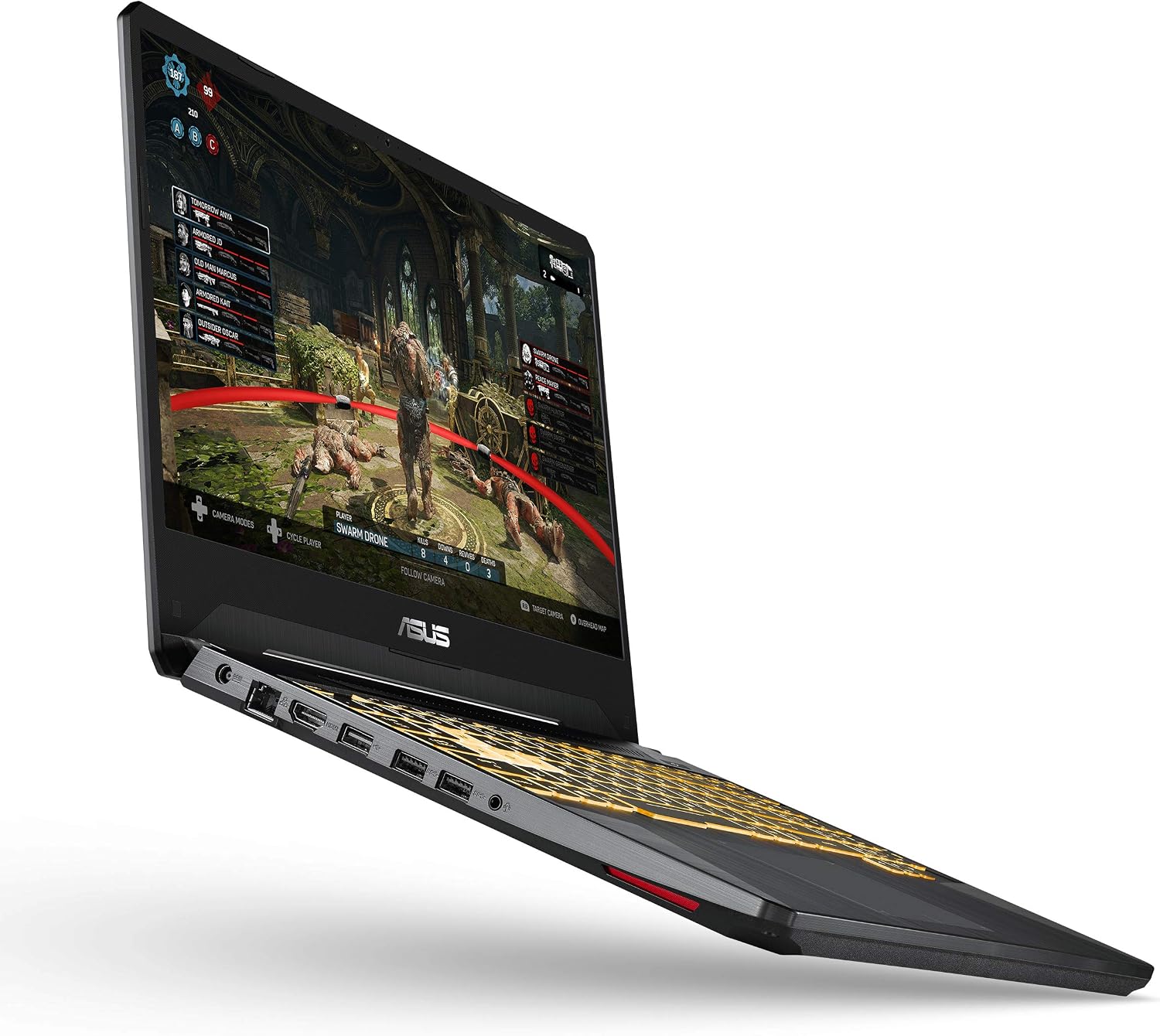 Asus TUF Gaming Laptop, 15.6' Full HD IPS-Type, Intel Core i7-9750H, GeForce GTX 1650, 8GB DDR4, 512GB PCIe SSD, Gigabit Wi-Fi 5, Windows 10 Home, TUF505GT-AH73