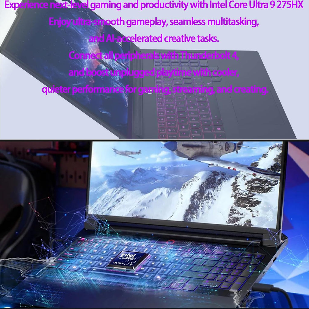 Lenovo Legion Pro 7i, Gen 10 Laptop for Gaming, 240 Hz, Intel Ultra 9 275HX 24C (Up to 5.4 GHz), NVIDIA GeForce RTX 5080, 16' OLED Display, Per-Key RGB Backlit, 64GB DDR5, 1TB SSD, Win 11 Pro