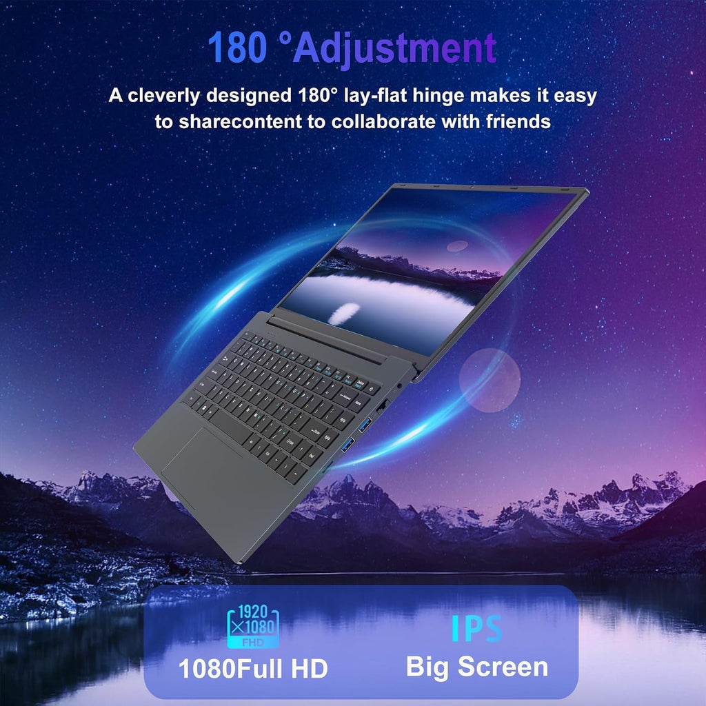 14.1' Laptop, Laptop Computer Core i7 Processor(Up to 2.7GHz), Student Laptop 8GB DDR3 256GB SSD, FHD IPS Laptop PC Wifi5 BT4.2 USB3.0 * 3 Ethernet Port*1 HDMI*1 SD Slot*1 Audio Jack*1