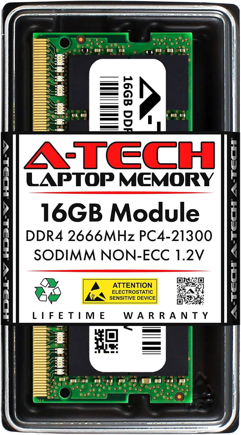 A-Tech 16GB RAM for Acer Predator Helios 300 PH315-51 Gaming Laptop | DDR4 2666MHz SODIMM PC4-21300 (PC4-2666V) Memory Upgrade Module
