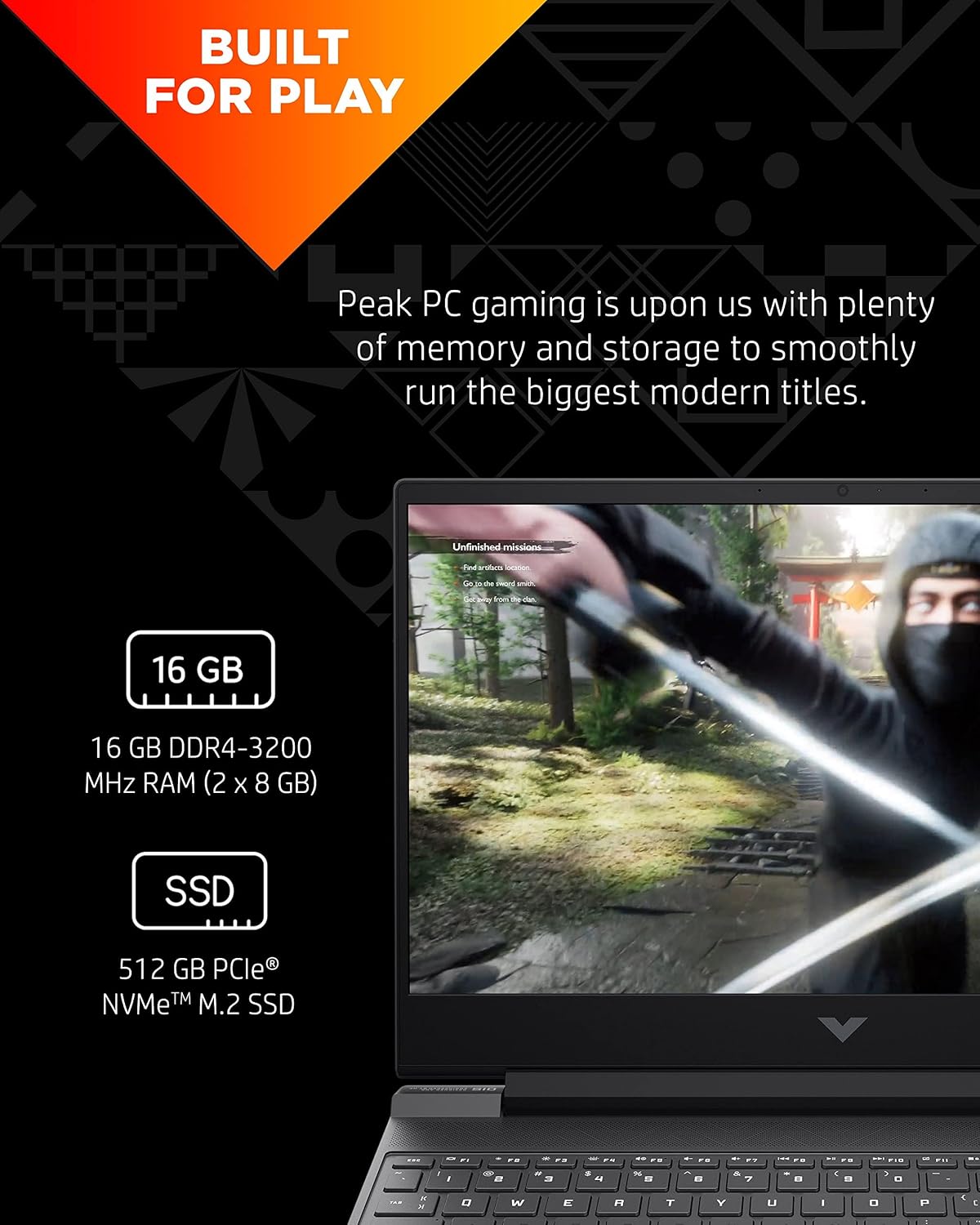 HP Victus 15.6' Gaming Laptop PC, NVIDIA GeForce RTX 3050 Ti, AMD Ryzen 7 5800H, Refined 1080p IPS Display, Compact Design, All-in-One Keyboard with Enlarged Touchpad, HD Webcam (15-fb0028nr, 2022)