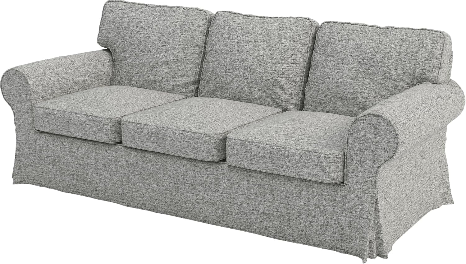 Ektorp 3 Seat Sofa Cotton Cover Replacement Slipcover Compatible with IKEA Ektorp Sofa Cover (Polyester Flax Sofa)