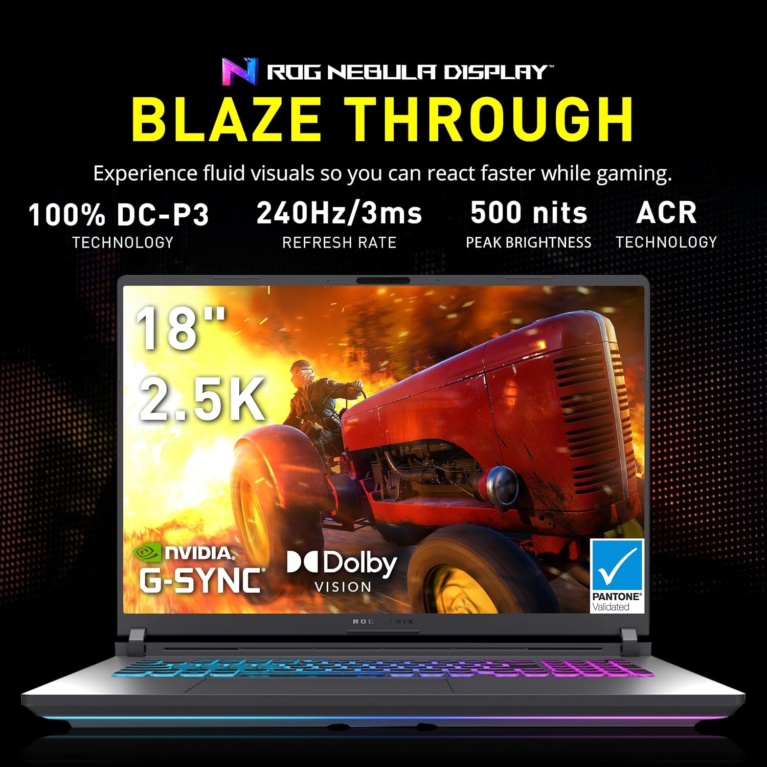 ASUS ROG Strix G18 18' WQXGA 240Hz Gaming Laptop, GeForce RTX 5070 8GB, Intel Ultra 9 275HX, 32GB DDR5, 3TB Storage (2TB SSD + 1TB Docking Station Set), Backlit Keyboard, IR Camera, Win 11, Gray