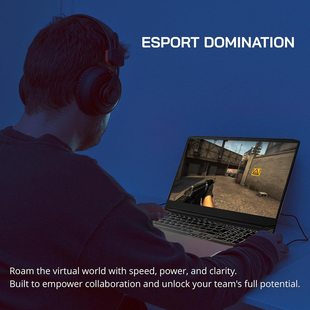 Lenovo IdeaPad Gaming 3 15.6' FHD 120Hz Laptop, AMD Ryzen 5 5600H, NVIDIA GeForce GTX 1650 4GB DDR6, 16GB RAM, 512GB SSD, Backlit Keyboard, Black, Win 11 Pro, 32GB Hotface USB Card (Renewed)