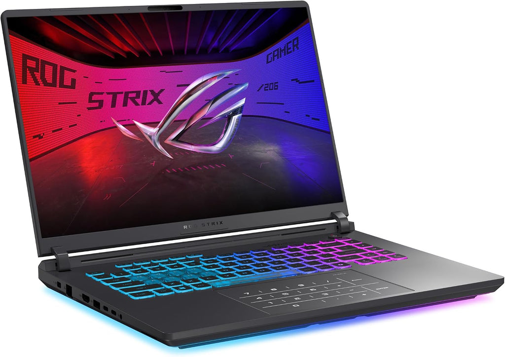 ASUS ROG Strix G16 Gaming Laptop, 16' 144Hz WUXGA FHD Display, NVIDIA GeForce RTX 5050 GPU, AMD Ryzen 9 9955HX Processor, 16GB DDR5 RAM, 1TB SSD, Backlit RGB Keyboard, Windows 11