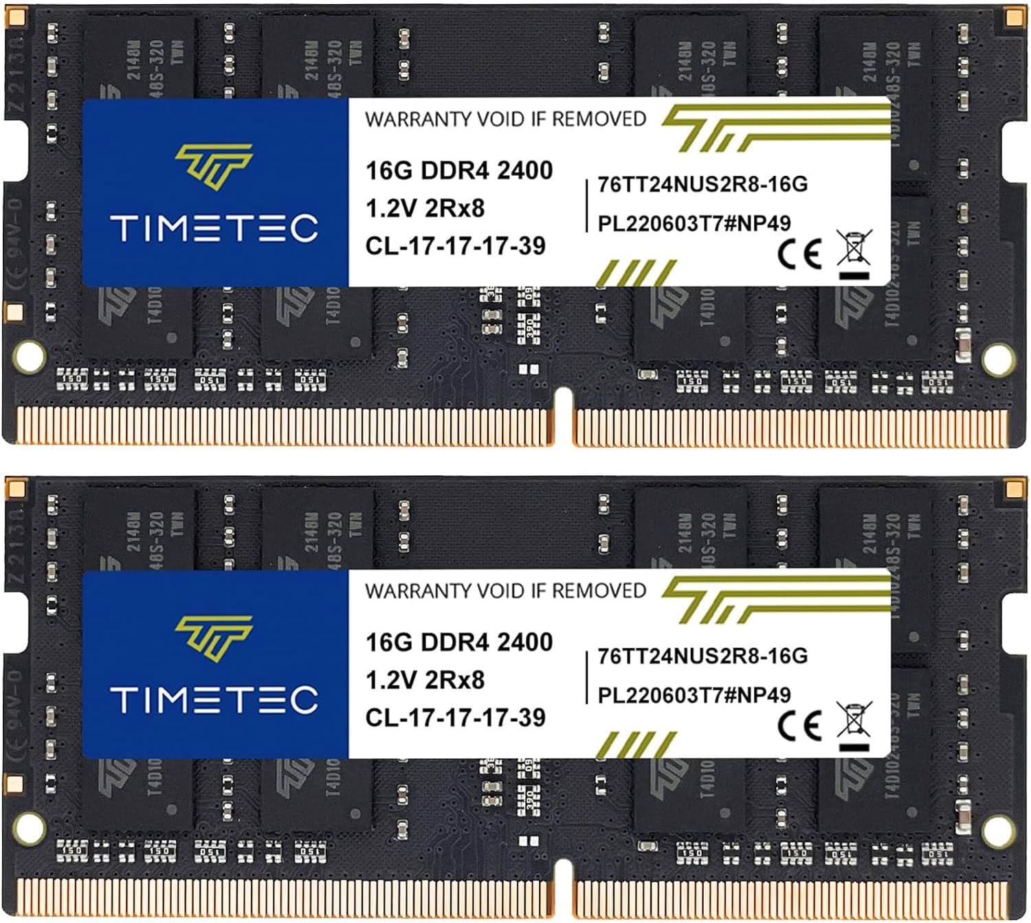 Timetec 32GB KIT(2x16GB) DDR4 SODIMM for Intel NUC KIT/Mini PC/HTPC/NUC Board 2400MHz PC4-19200 Non ECC Unbuffered 1.2V CL17 Dual Rank 260 Pin Memory Upgrade(32GB KIT(2x16GB))