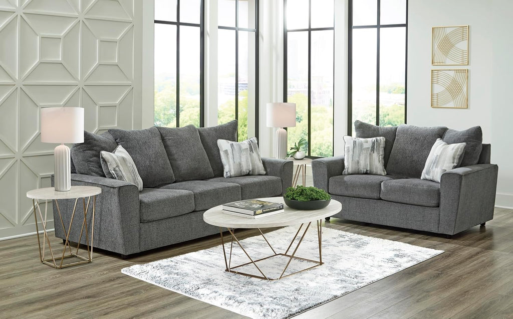 Signature Design by Ashley Stairatt Casual Sofa with Flared Arms, Gray