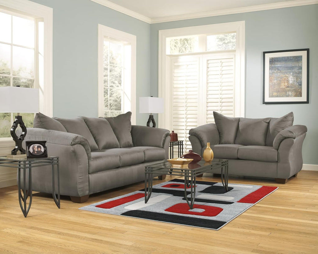 Signature Design by Ashley Darcy Casual Plush Sofa, Grayish Brown