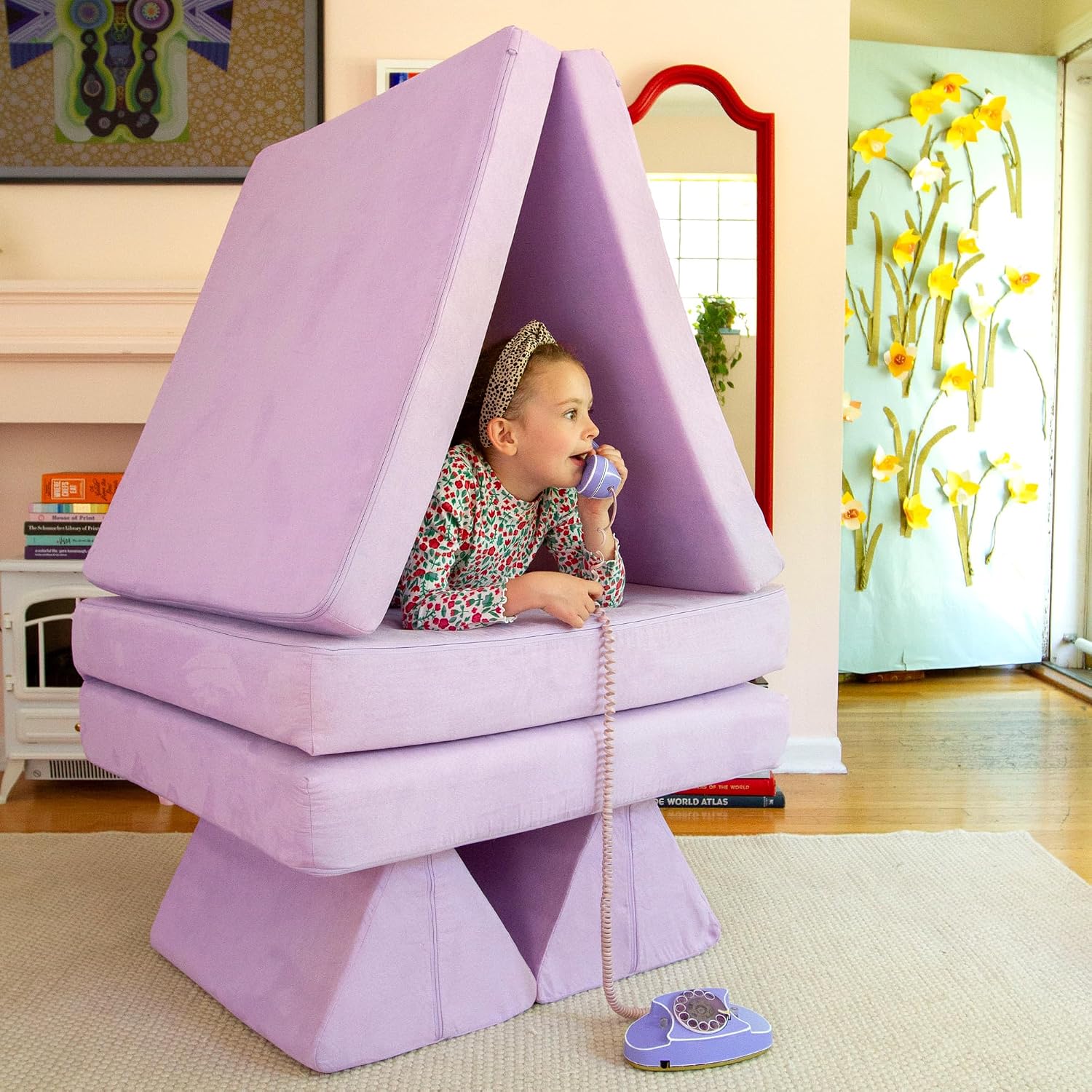Nugget - The Original Play Couch for Kids - Modular Foam Children's Sofa for Playroom, Imagination, & Creative Open Ended Play - Washable & Convertible Playroom Furniture, Moonshot