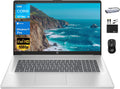 HP 17 Business Laptop 2024 Flagship, 17.3' FHD IPS Display, 6-Core Intel i3-1215U (Upto 4.4 GHz), 32GB RAM, 1TB SSD, UHD Graphics, Wi-Fi, Privacy Camera, Long Battery, Windows 11 Pro +MarxsolAccessory