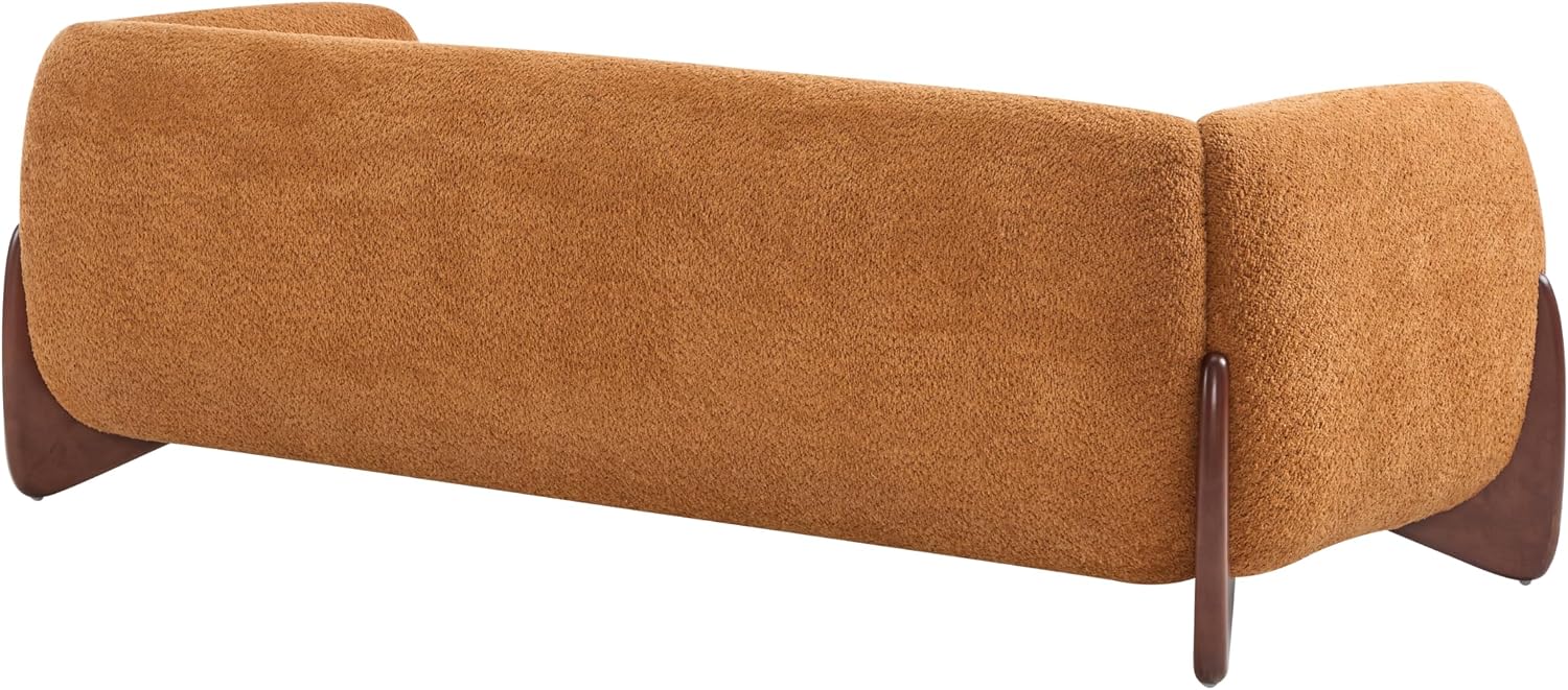 Christopher Knight Home Almad 2 Pieces Sofa Couch Set, Cozy 3-Seater Sofa and Loveseat for Living Room, Upholstered Couch Chair, Soft Seating Lounge Sofa with Wood Frame, Boucle Fabric, Caramel Brown