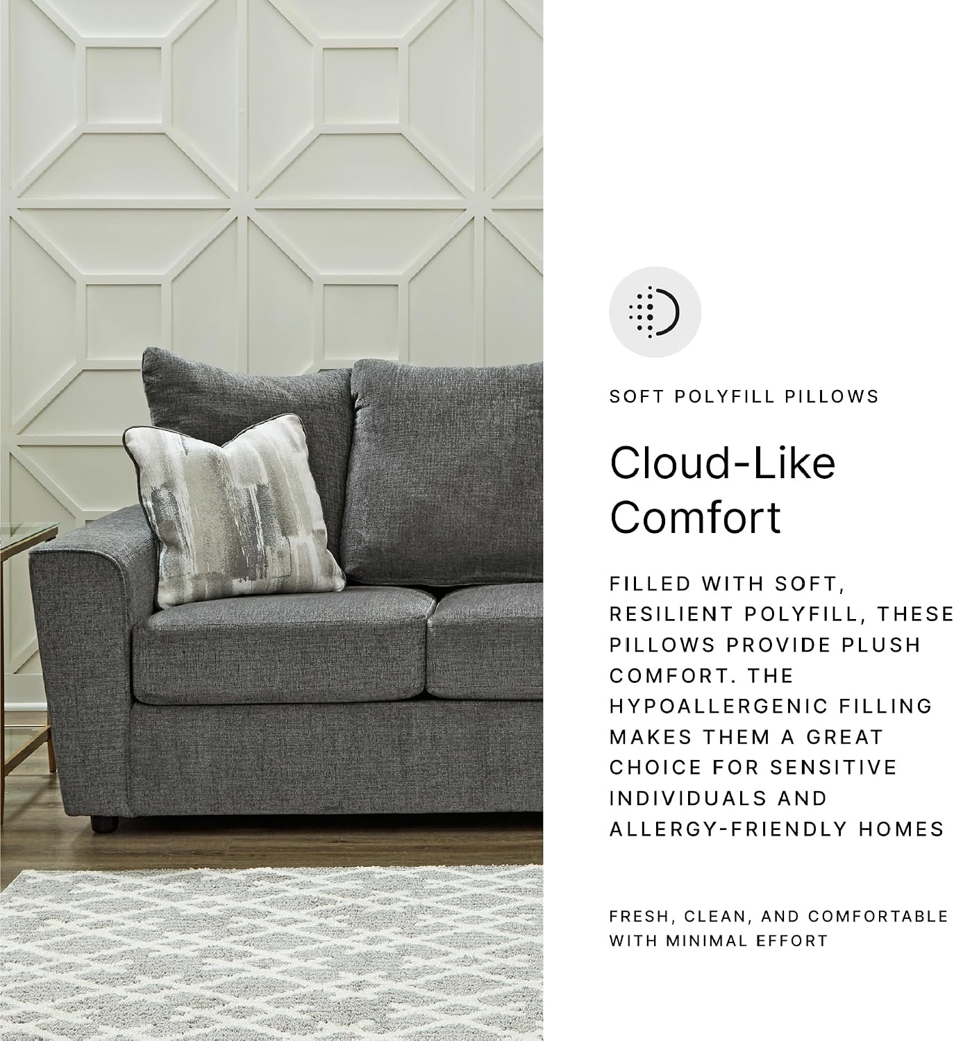 Signature Design by Ashley Stairatt Casual Sofa with Flared Arms, Gray