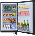 12V RV Refrigerator with Lock, 1.7 Cu.Ft Compact Refrigerator, 12V Mini Fridge Silent Semi Truck Refrigerator, Small Fridge with Reversible Door Compact Refrigerator for RV, Camping, Boat Use