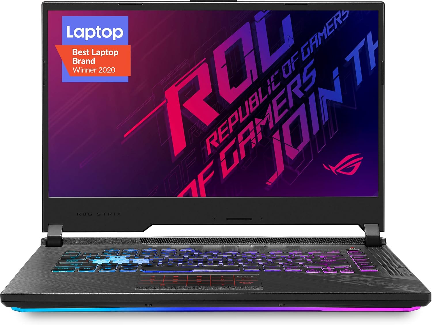 ASUS ROG Strix G15 (2020) Gaming Laptop, 15.6' 144Hz FHD IPS Type Display, NVIDIA GeForce RTX 2060, Intel Core i7-10750H, 16GB DDR4, 512GB PCIe NVMe SSD, RGB Keyboard, Windows 10 Home, G512LV-ES74