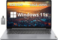 2022 Lenovo Ideapad 1i 14' HD Laptop, Intel Celeron N4020 Processor, 4GB RAM, 64GB eMMC Flash Memory, Intel HD Graphics 500, HD Webcam, Stereo Speakers, Cloud Grey, Windows 11S, 128GB USB Card