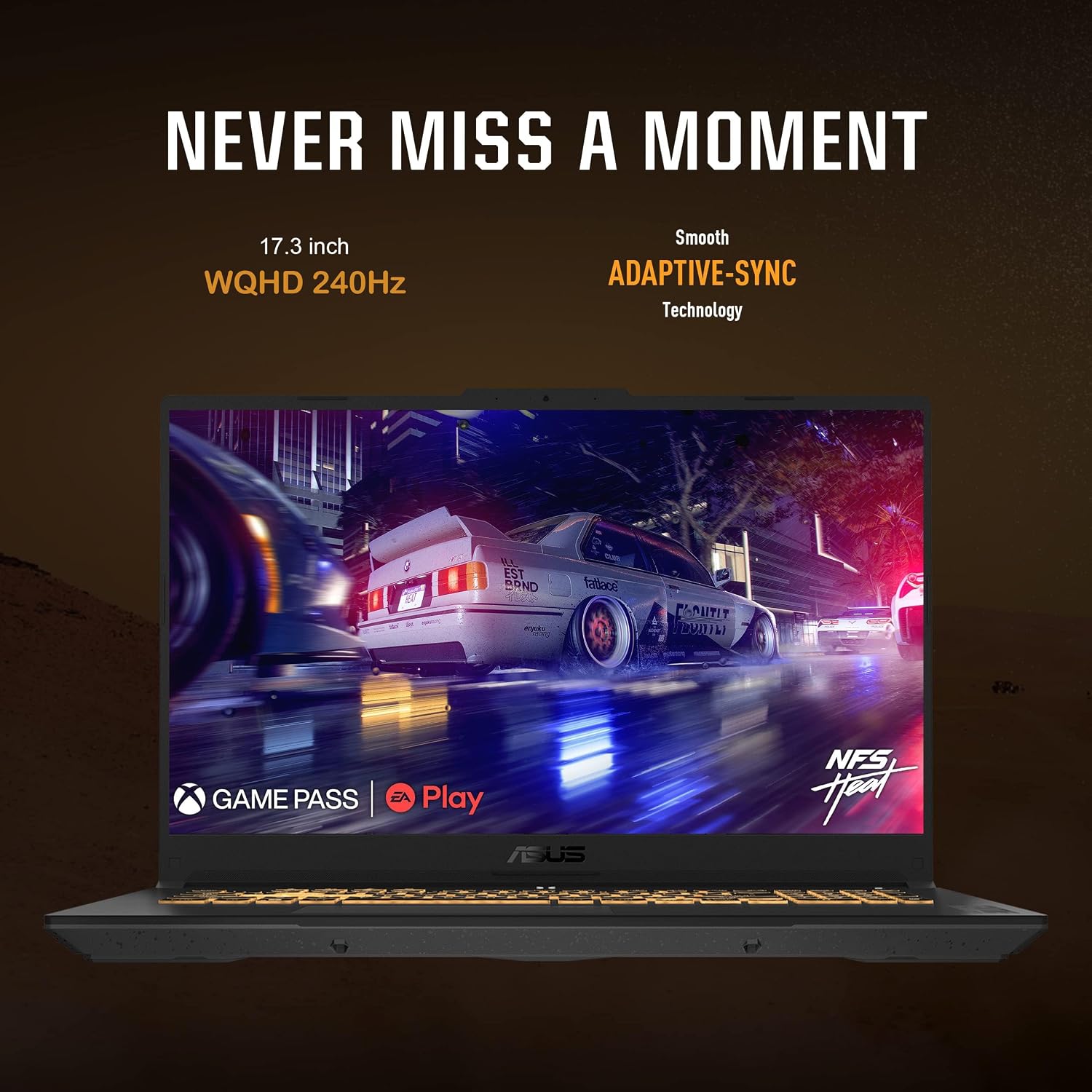 ASUS TUF F17 Gaming Laptop - 17.3' 2.5K WQHD 240 Hz Display, RTX 4070 Laptop, Intel i7-13620H, with Office Lifetime, 32GB DDR5,1TB SSD, Windows 11 Pro, Backlit KB, Wi-Fi 6, External DVD Drive