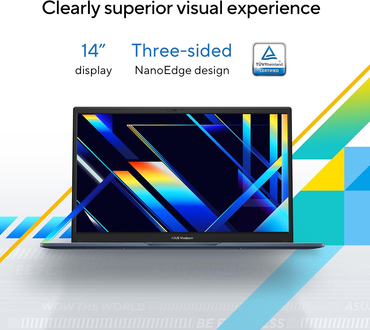 ASUS 2023 Vivobook 14 Laptop, 14' FHD (1920 x 1080) Display, Intel Core i5-1235U CPU, Intel Iris Xᵉ Graphics, 8GB RAM, 256GB SSD, Windows 11 Home, Quiet Blue, F1404ZA-AS51