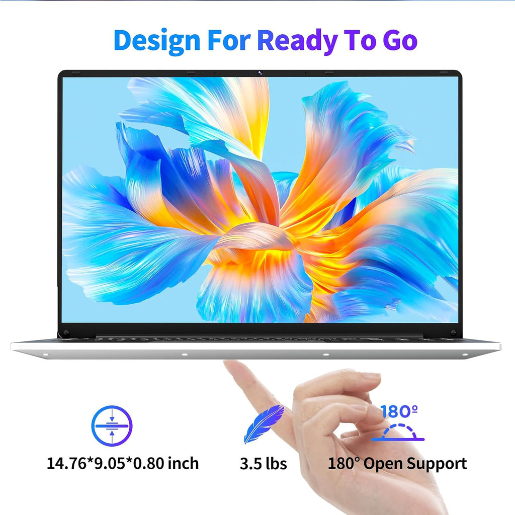 NIAKUN Laptop Computer, Gaming Laptops 2026, 16' Lap Top PC Windows 11 Pro, 16GB RAM 1TB SSD, Intel N95 Processor, Office 365, Backlit Keyboard,Fingerprint Unlock, 2-Year Warranty