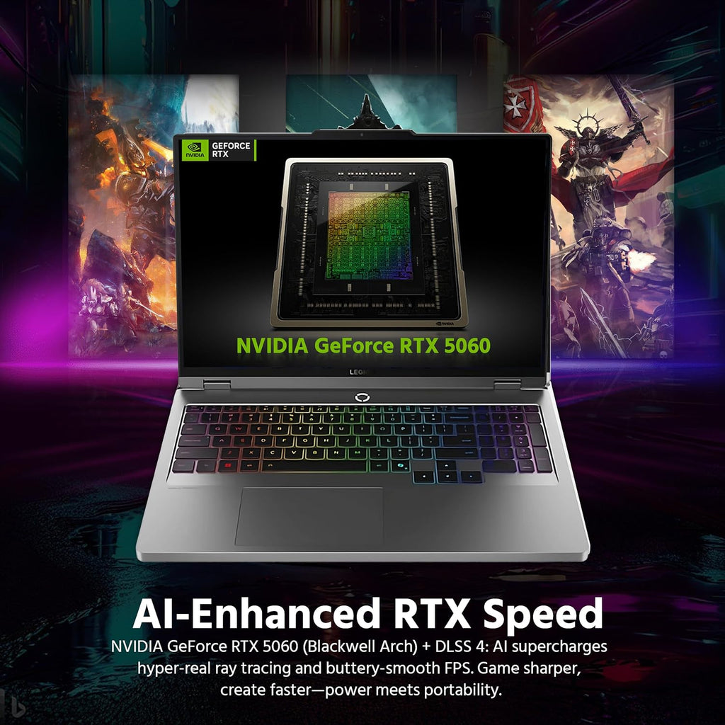 Lenovo Legion 5i 16' WQXGA 240Hz AI-Powered Gaming Laptop, Intel 24-Core Ultra 9 275HX, NVIDIA GeForce RTX 5060 GDDR7, 32GB DDR5, 1TB PCle SSD, RGB Backlit Keyboard, Win 11 Pro, Gray, 1TB Docking