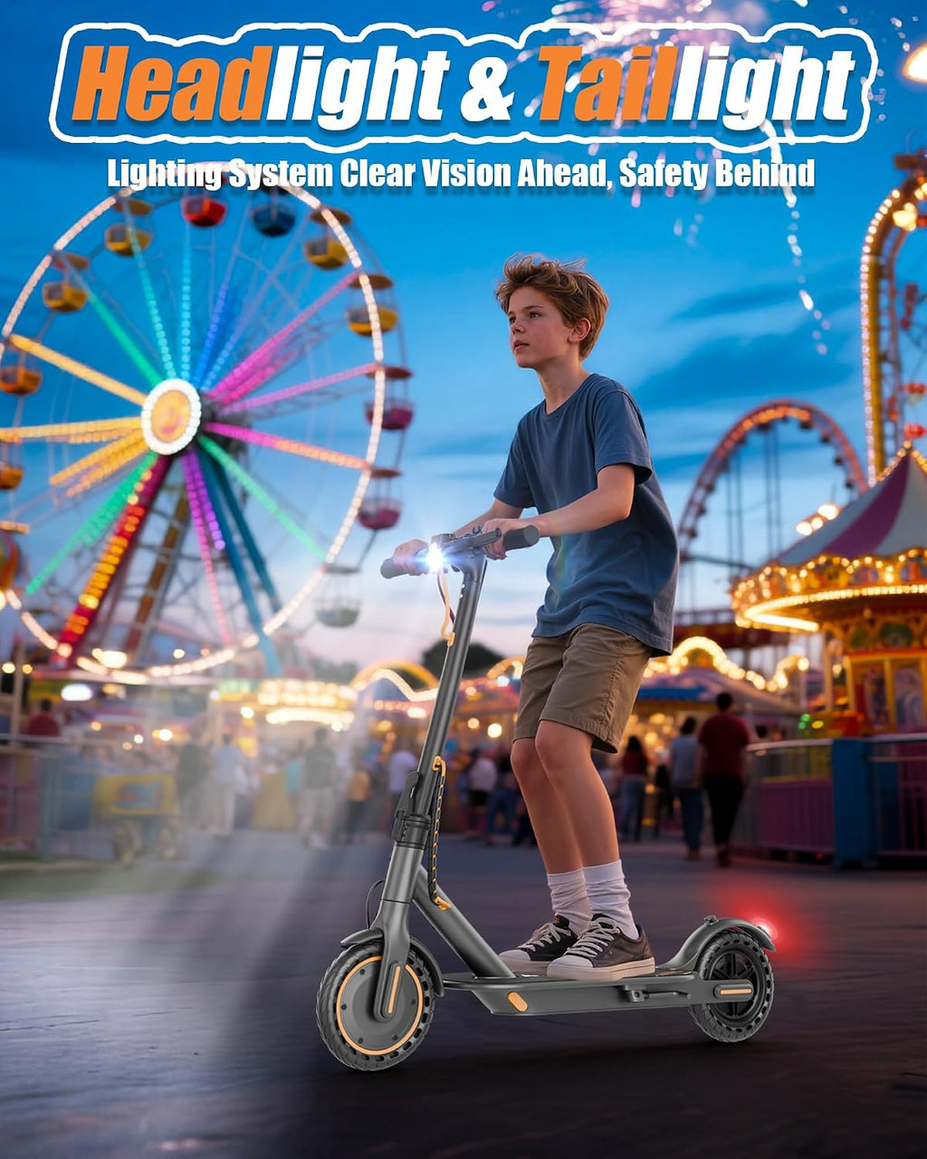 MAXSHOT Electric Scooter Adults & Big Kids, Top Speed 9/16/19MPH, 10/12/16/19Miles Range, 6.5'/8.5' Tires Folding Escooter, APP Control
