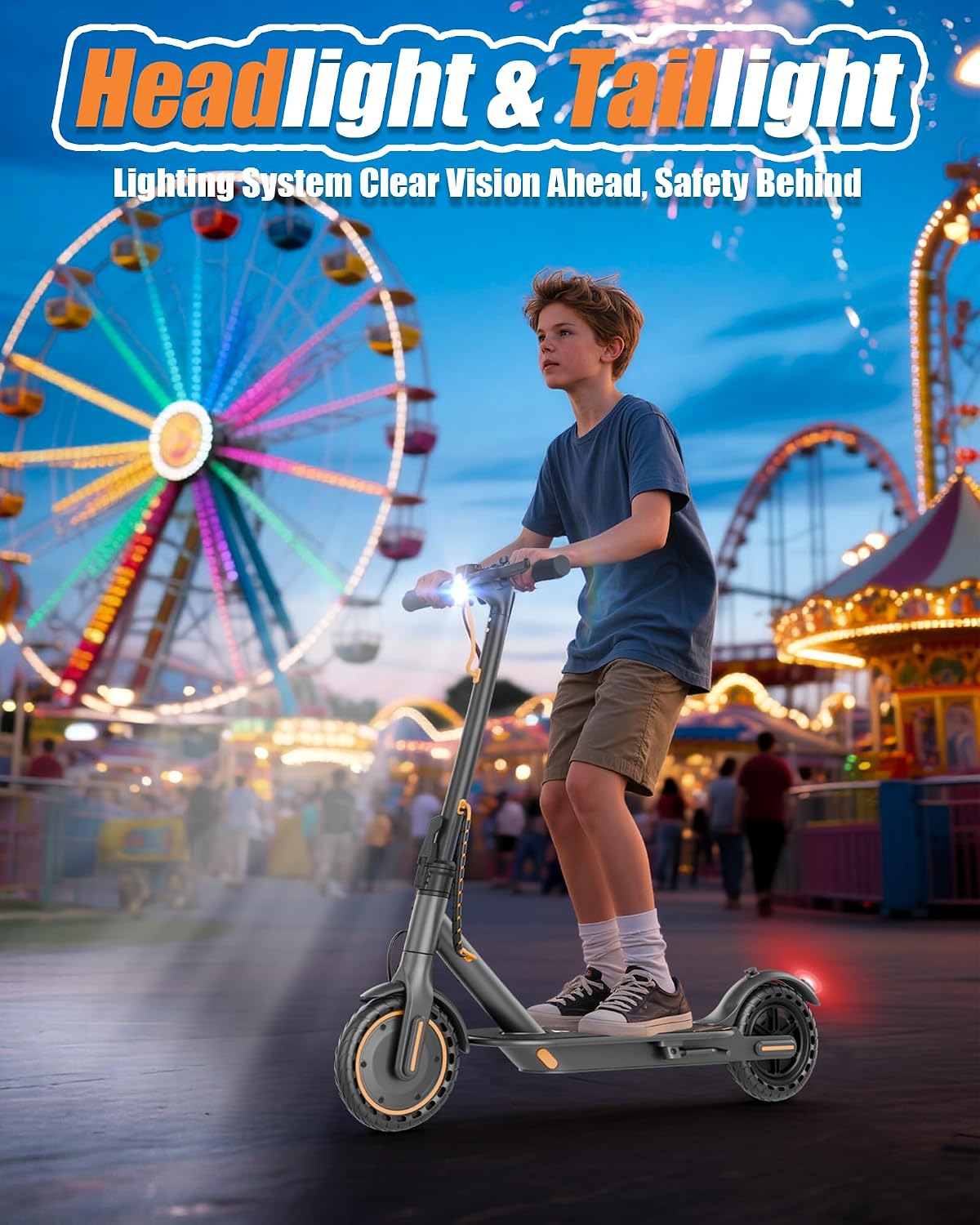 MAXSHOT Electric Scooter Adults & Big Kids, Top Speed 9/16/19MPH, 10/12/16/19Miles Range, 6.5'/8.5' Tires Folding Escooter, APP Control