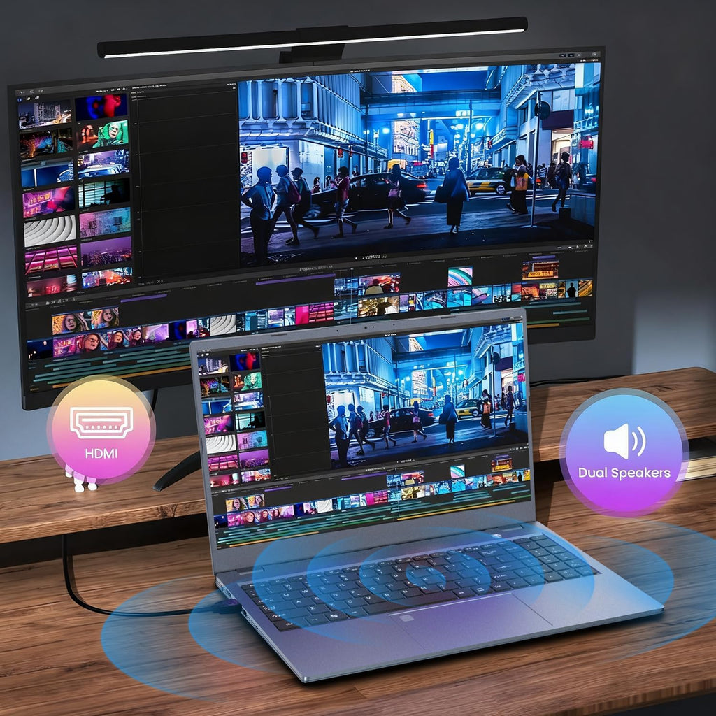 Gaming Laptop, Laptop Computer 2026, 15.6 Inch Lap Top, 16GB DDR4, 1TB SSD, MX450 TU117 GPU, N-series 4C/4T Processor, Win 11 pro, Colorful Backlit, 1080 FHD, HDMI, Wifi5, Metal Shell, Fingerprint