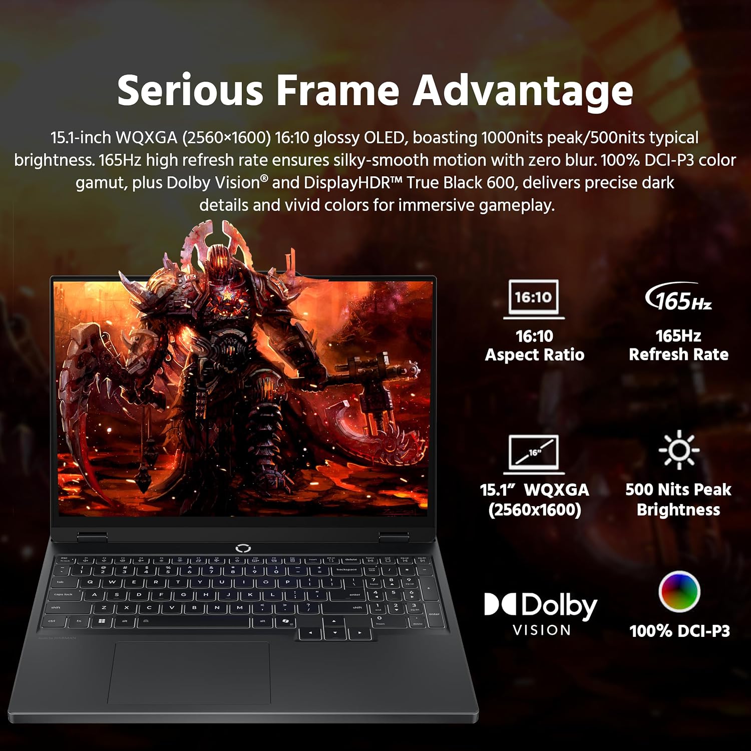 Lenovo Legion 5 15.1' WQXGA 165Hz OLED AI-Powered Gaming Laptop, AMD Ryzen 7 260, GeForce RTX 5060 GDDR7, 16GB DDR5, 512GB SSD, Backlit Keyboard, Wi-Fi, Win 11 Pro, Black, 1TB Docking Station Set