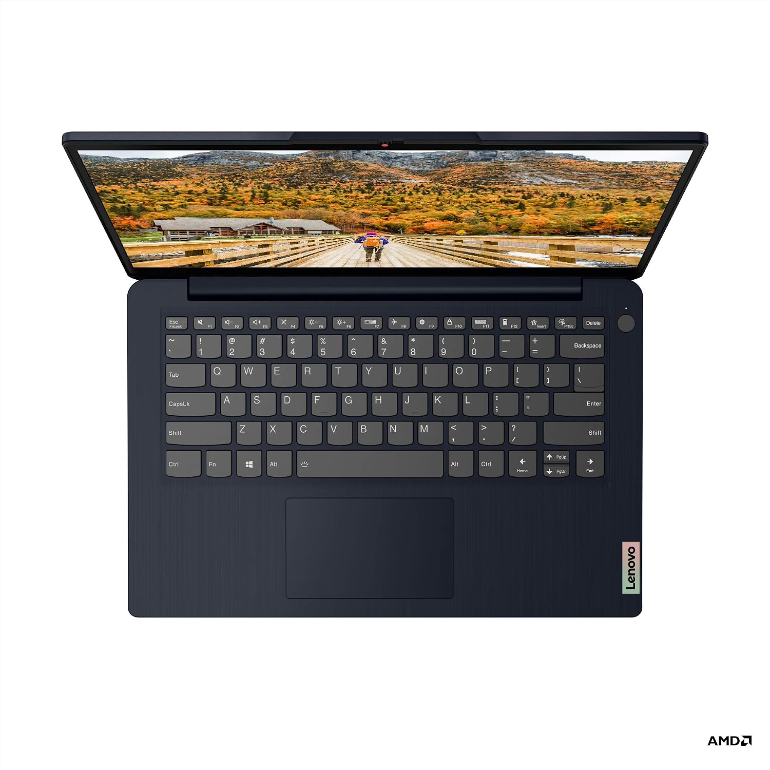 Lenovo IdeaPad 3 14 Laptop, AMD Ryzen 5 5500U, 8GB RAM, 256GB Storage, 14.0' FHD Display, AMD Radeon 7 Graphics, Windows 10 Home, Abyss Blue