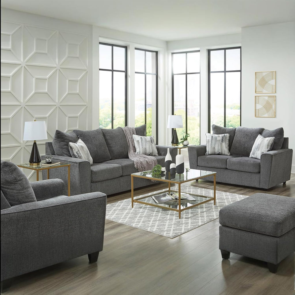 Signature Design by Ashley Stairatt Casual Sofa with Flared Arms, Gray