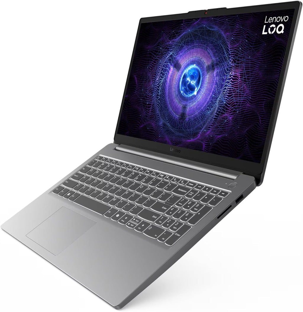 Lenovo LOQ Essential Gaming Laptop, 15.6' FHD 144Hz Display, 8-core Intel Core i5-12450HX, GeForce RTX 3050, 16GB DDR5, 1TB SSD, Wi-Fi 6, RJ-45, USB-C, HDMI, Card Reader, Non-Backlit, Win 11 Home