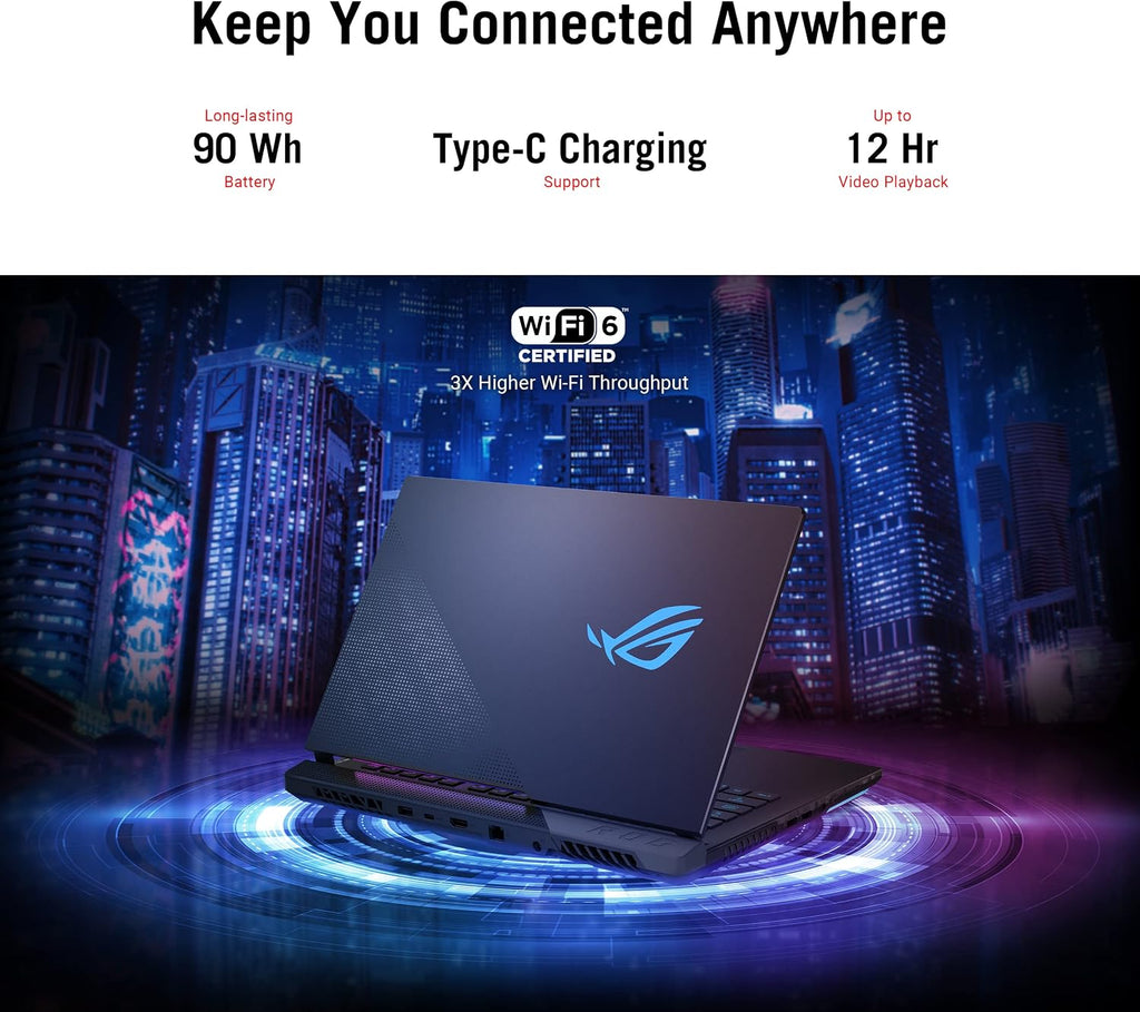ASUS ROG Strix Scar 15 Gaming Laptop, 15.6' 300Hz FHD IPS Display, AMD Ryzen 9 5900HX, 32GB DDR4 RAM, 1TB SSD, NVIDIA GeForce RTX 3080, Opti-Mechanical English Per-Key RGB Keyboard, Windows 11 Home