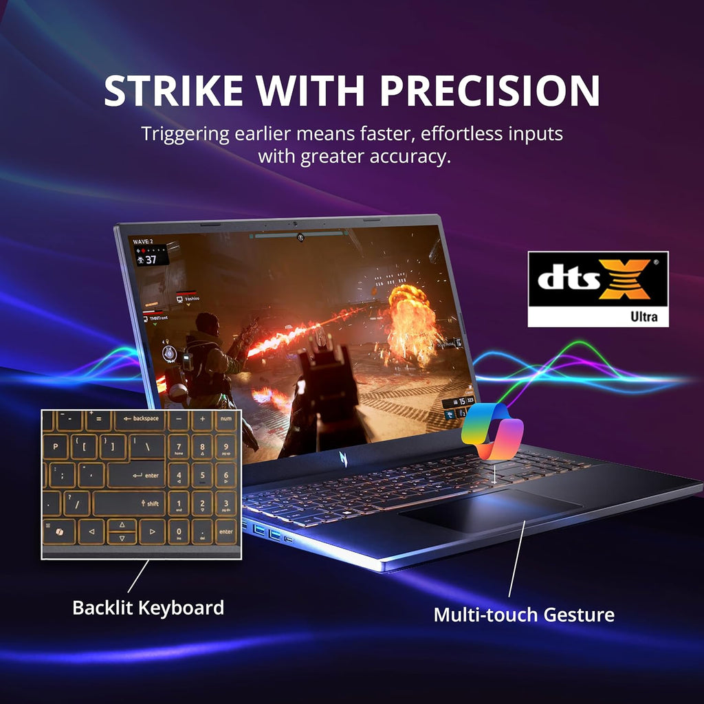 acer Nitro V 15.6' FHD IPS 165Hz Gaming Laptop, Intel Core i5-13420H, NVIDIA GeForce RTX 5050 8GB GDDR7, 16GB RAM, 1TB SSD, Backlight Keyboard, Wi-Fi 6, Win 11 Pro, Black, 1TB Docking Station Set