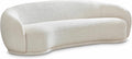 Meridian Furniture 693Cream-S Hyde Collection Modern | Contemporary Boucle Fabric Upholstered Sofa, Cream, 89.5' W x 38' D x 28' H
